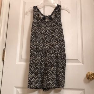 Black Aztec Romper New with tags